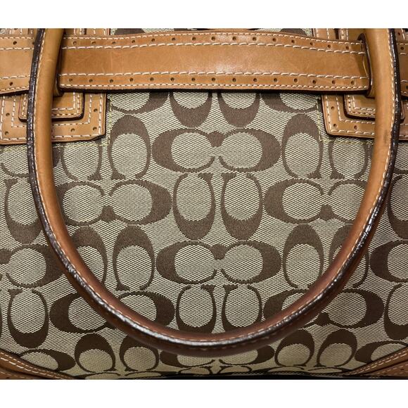 Y2K Coach 10508 Hampton Signature Satchel Bag & Wristlet - Picture 14 of 16